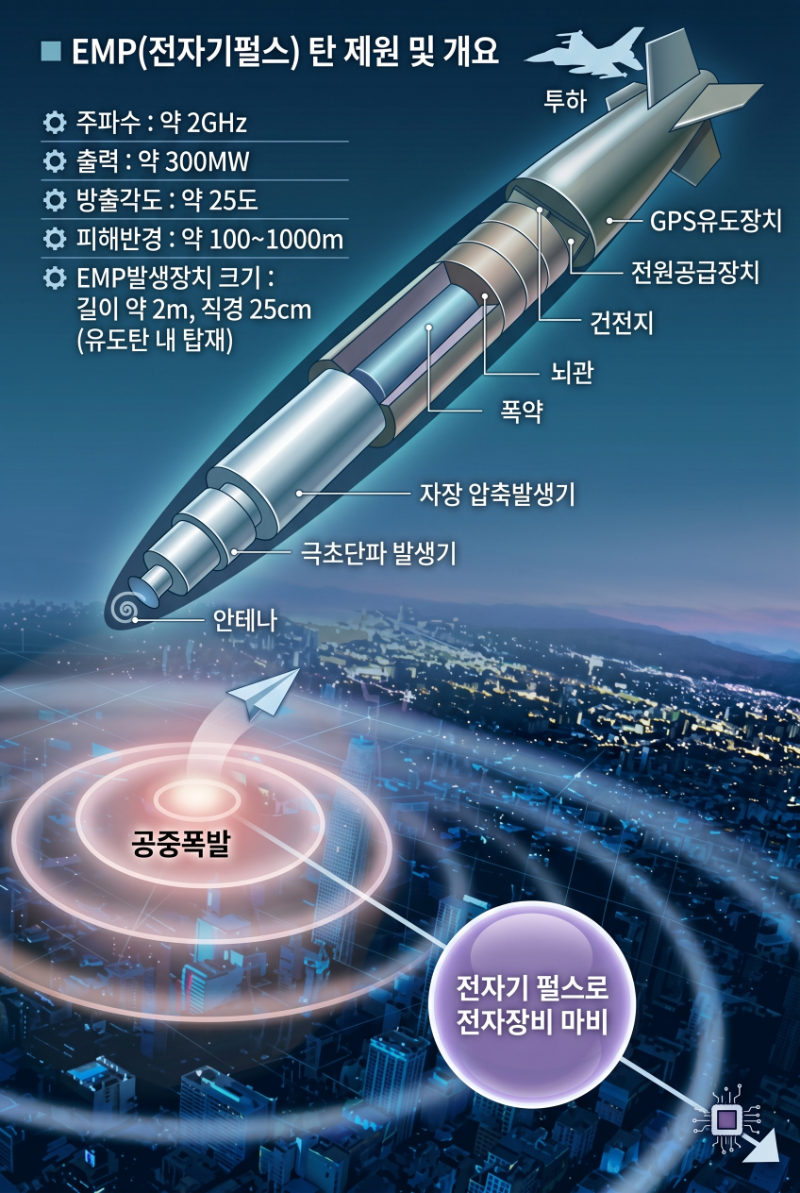 EMP탄 제원 및 개요