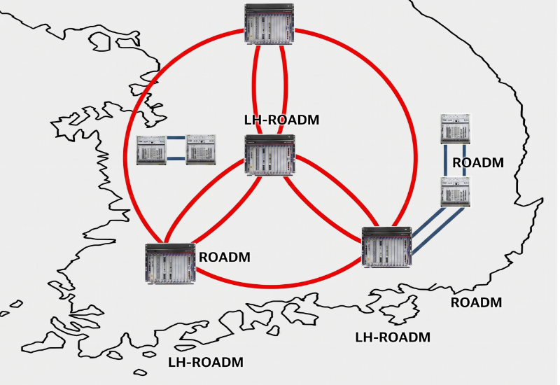 LH-ROADM 망구성도